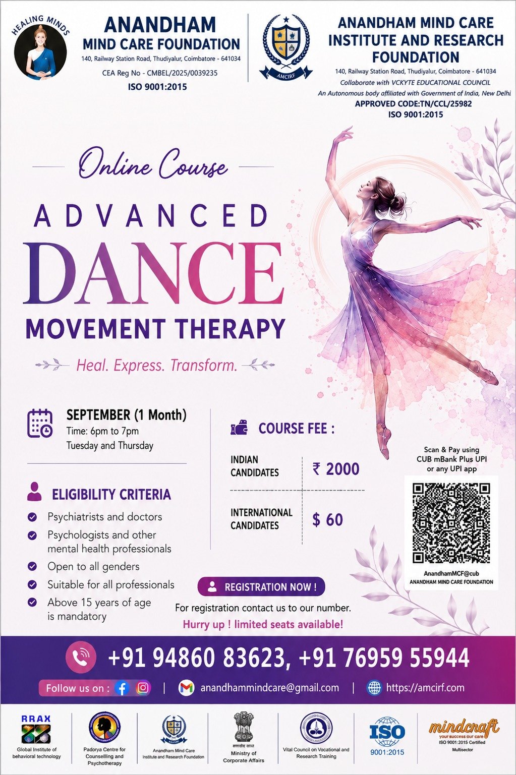 Advanced Dance Movement Therapy